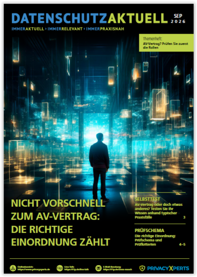 Themenheft: AV-Vertrag? Prüfen Sie zuerstdie Rollen